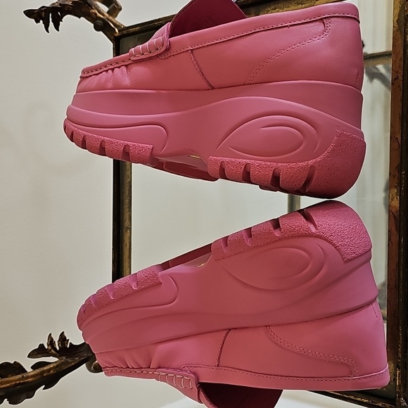 Desigual Maitrepierre Platform Leather Moccasins Women, Cow Leather - Pink (6) - Picture 7 of 9